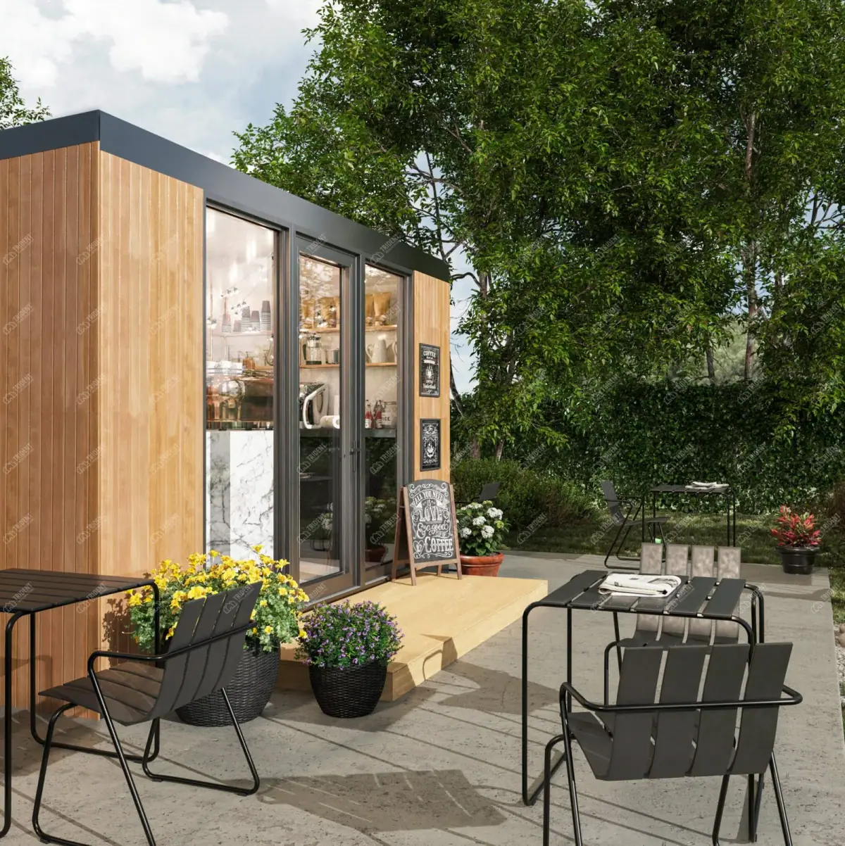 Garden Cafe — exterior view