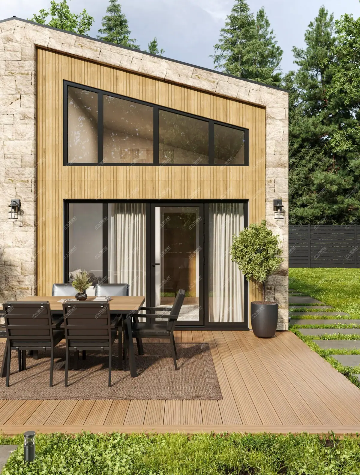 Mediterranean Single House — exterior view