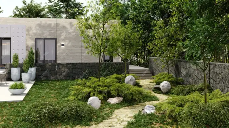 Loft bungalow with integrated garage, exterior