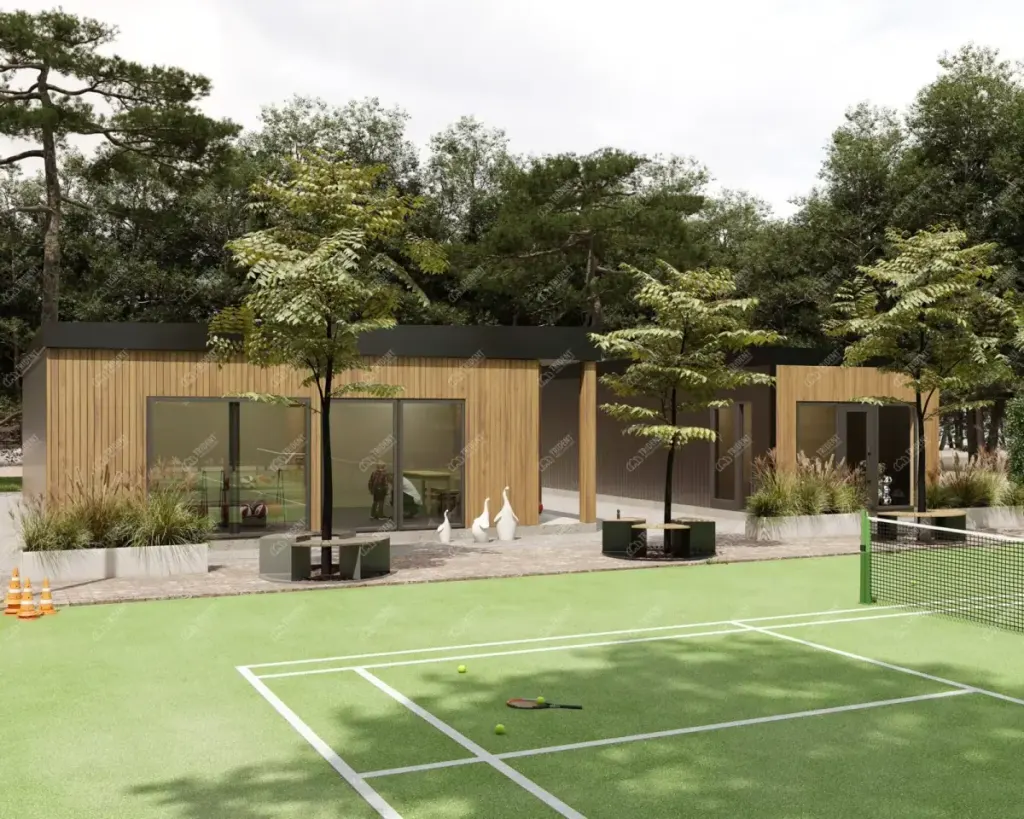 Match Point changing-room building for sports clubs