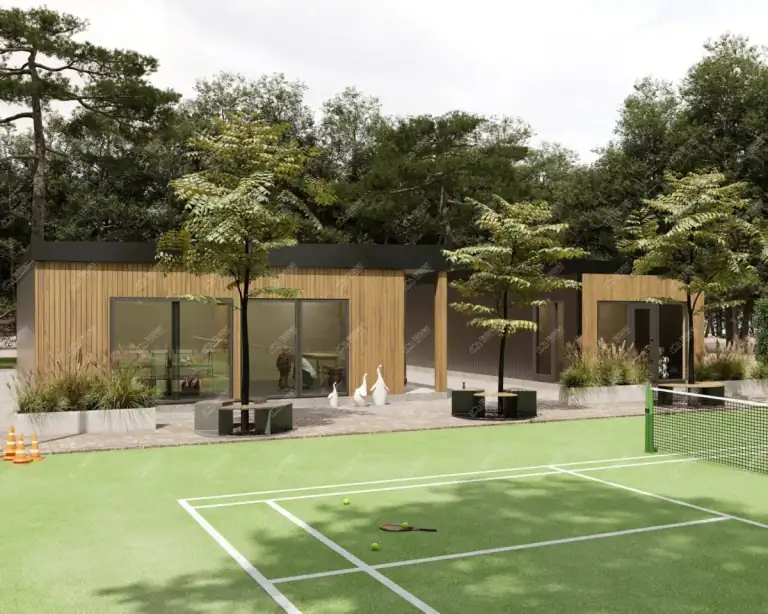 Match Point changing-room building for sports clubs