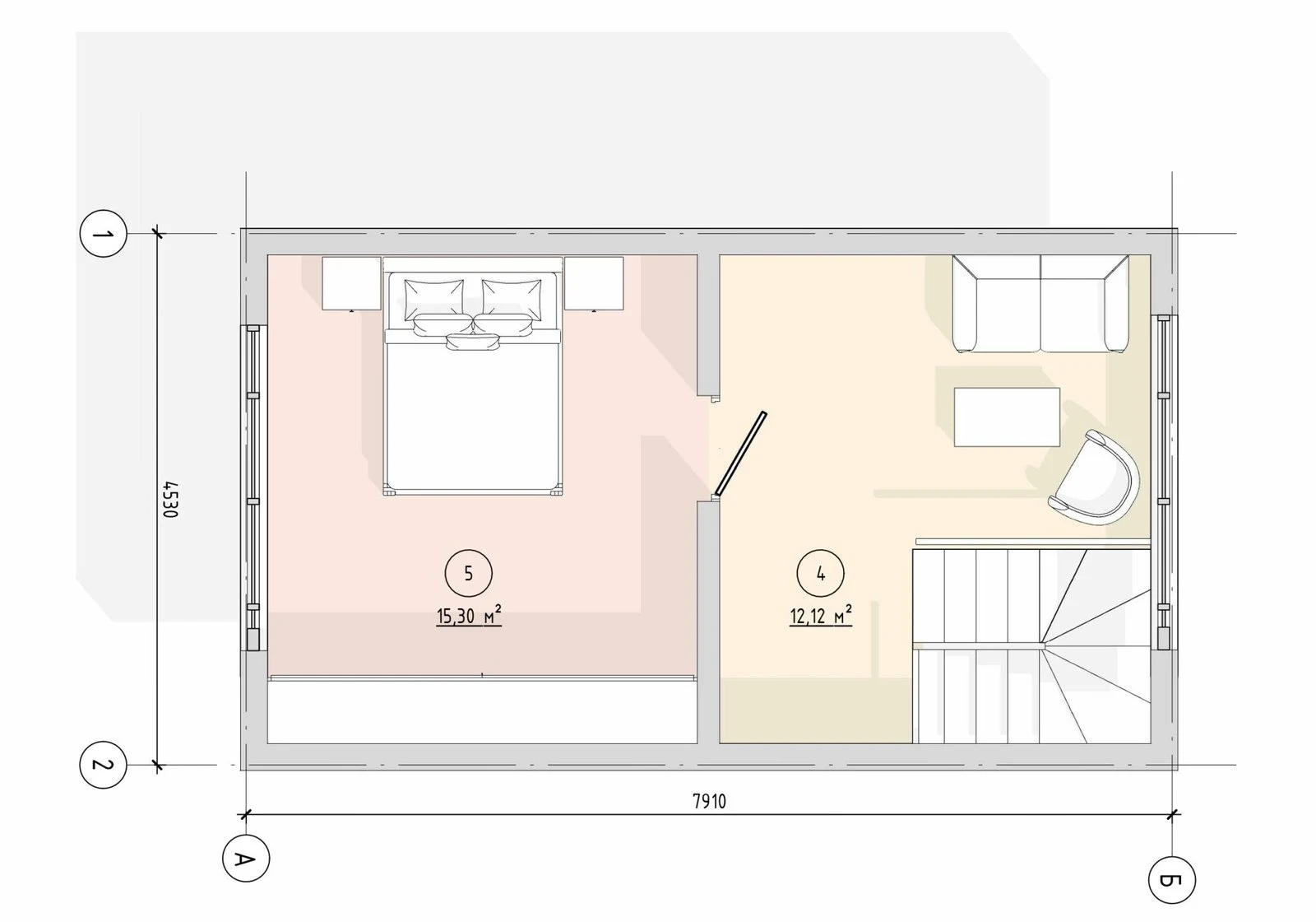 Mediterranean Single House floor plan 2