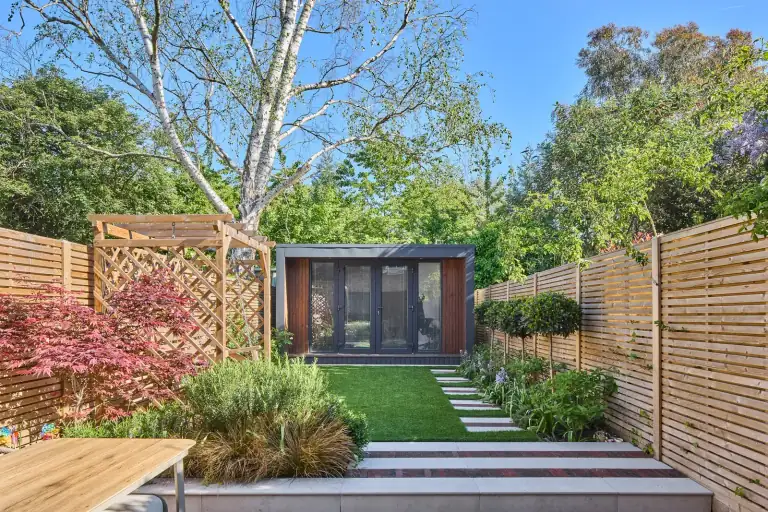 Completed garden room in Chiswick, London